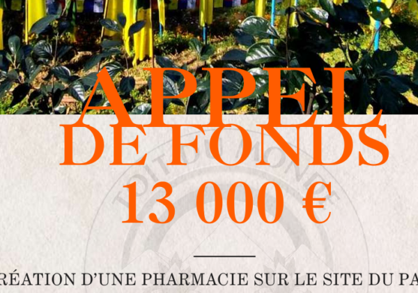 Appel de fonds: Pharmacie du Palyul